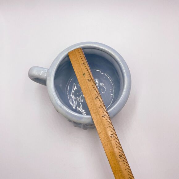 Vintage Haeger Pottery Owl Mug Planter Blue "Good Night and Sleep Tight" Ceramic - Picture 10 of 10